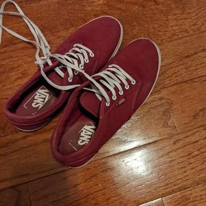 Red vans size 7